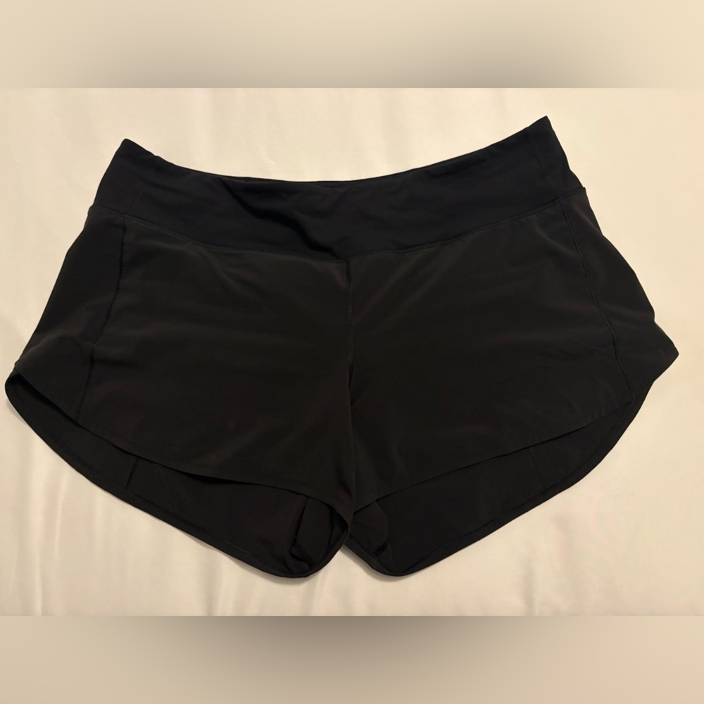 Lululemon 4” Speed Up Black Shorts